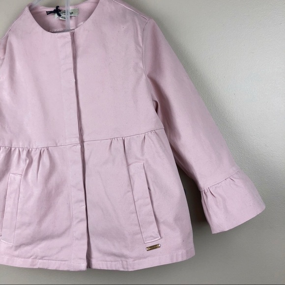 NWT. Massimo Dutti Girls Pink Jacket. Size 11-12. - Picture 3 of 8